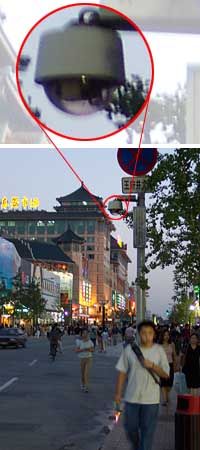 Rotating camera in center Beijing